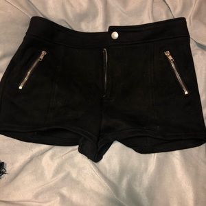 Suede shorts